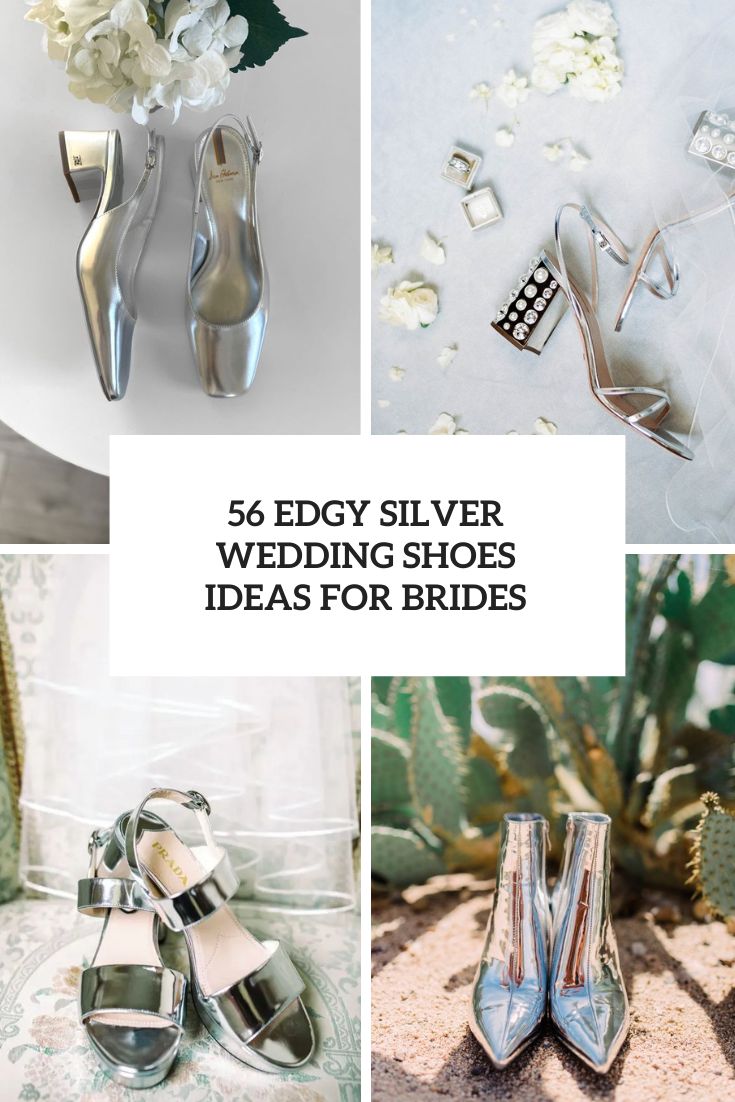Edgy Silver Wedding Shoes Ideas For Brides