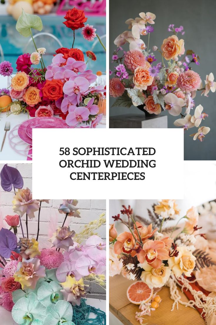 Sophisticated Orchid Wedding Centerpieces