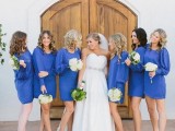 blue is a great color for bridesmaids dresses
