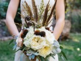 23-textural-wedding-bouquets-with-feathers-3