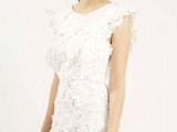 a stylish mini dress for a bride