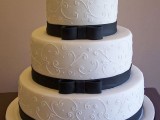 25 Adorable Bow Wedding Cakes10