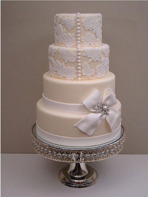 Picture Of Adorable Bow Wedding Cakes 18