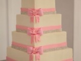 25 Adorable Bow Wedding Cakes21