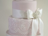 25 Adorable Bow Wedding Cakes5