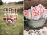 lawn games and popcorns are a perfect combo for a relaxed and fun bbq rehearsal dinner
