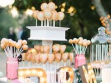 decorate your candy bar with marquee letters and place some candy popsicles in beautiful jars – you can color them as you like
