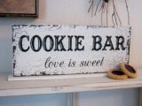 mark your cookie bar with a large sign like this one, it may be easily DIYed