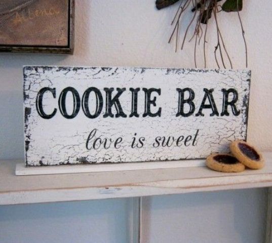 mark your cookie bar with a large sign like this one, it may be easily DIYed