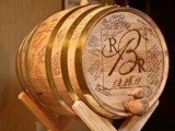 a wine barrel as a wedding guest book is a lovely idea – put it on a stand for more comfortable signing