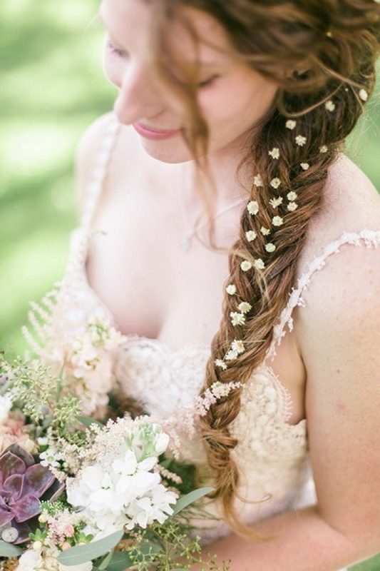 Picture Of bridal fishtail braids we love  14