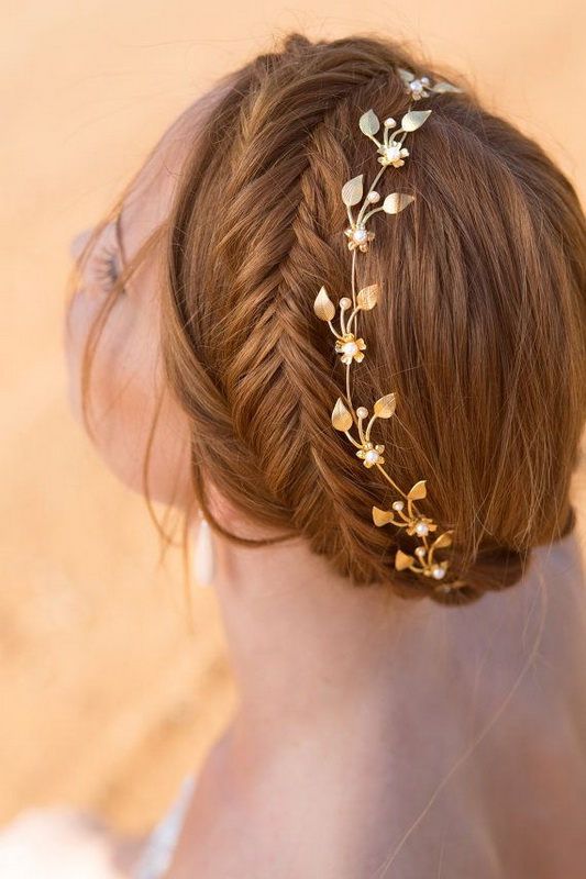 Picture Of bridal fishtail braids we love  19