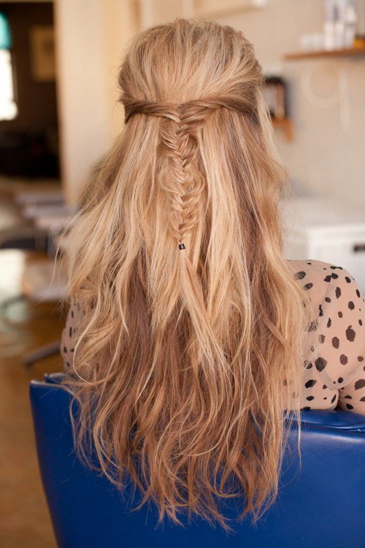 Picture Of bridal fishtail braids we love  22