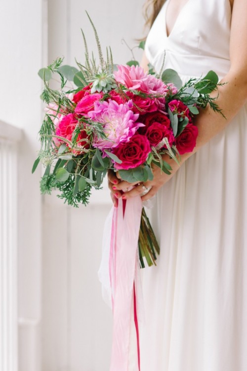 Charming Pink Wedding Bouquets