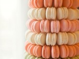 a pastel macaron tower is another cool alternative to a usual wedding cake, it’s very elegant and refined