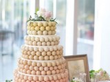 an ombre wedding cake of cake pops is a fresh and unusual alternative to a usual wedding cake