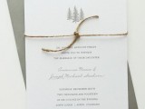 a simple green and neutral wedding stationery suite with twine and printing is a great idea for a woodland wedding