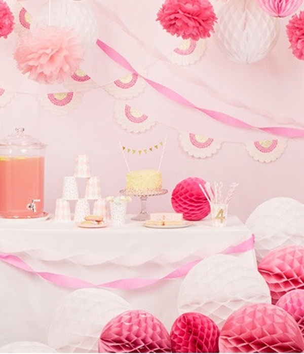 Fanciful Ideas Of Using Pom Poms And Fans In Your Wedding Decor