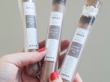 instant mocha mix in large test tubes is a heart-warming gift idea for fall or winter rehearsal dinners