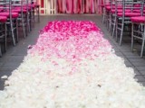 25 Romantic Wedding Aisle Petals Decor Ideas