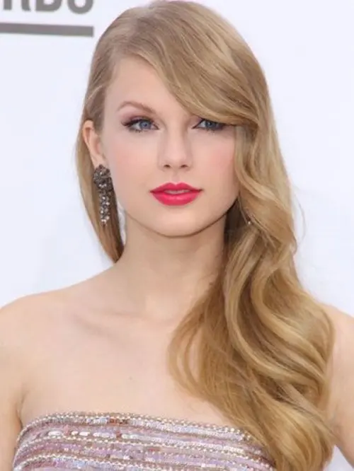 long elegant waves with wavy fringe look very chic and very romantic, even on super long hair