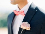 a blush fabric peony boutonniere is a lovely idea that always works – you don’t waste blooms and get a non-withering accessory