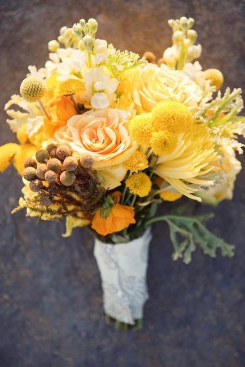 Yellow Wedding Bouquets