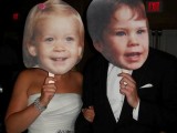 the couple’s childhood pics are very funny props that will make your wedding photos hilarious