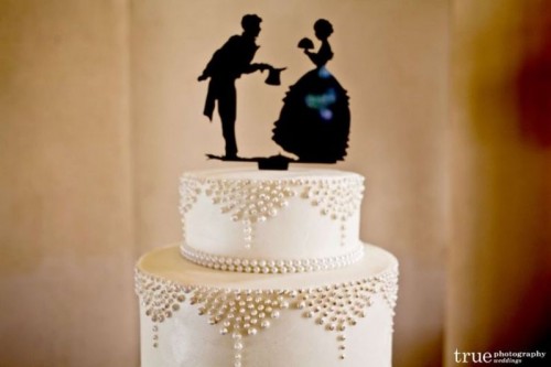 Adorable Silhouette Wedding Cake Toppers Ideas