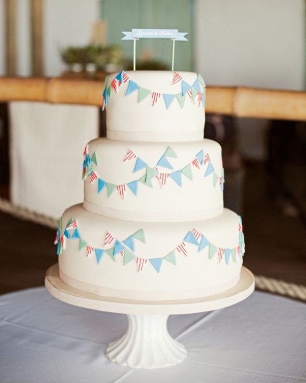 Picture Of sweet ways to decorate your wedding with pennants  20