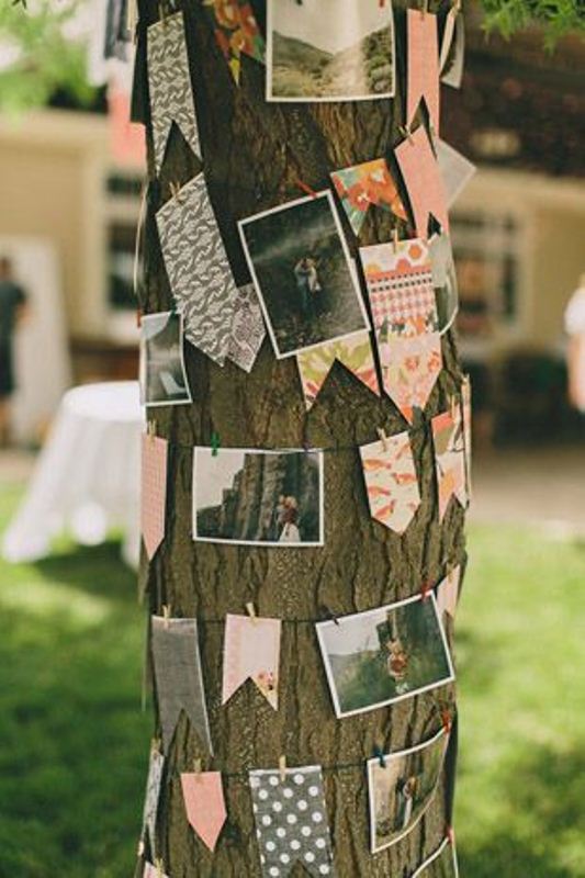 Picture Of sweet ways to decorate your wedding with pennants  7