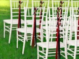 ribbons are perfect to decorate any wedding ceremony space