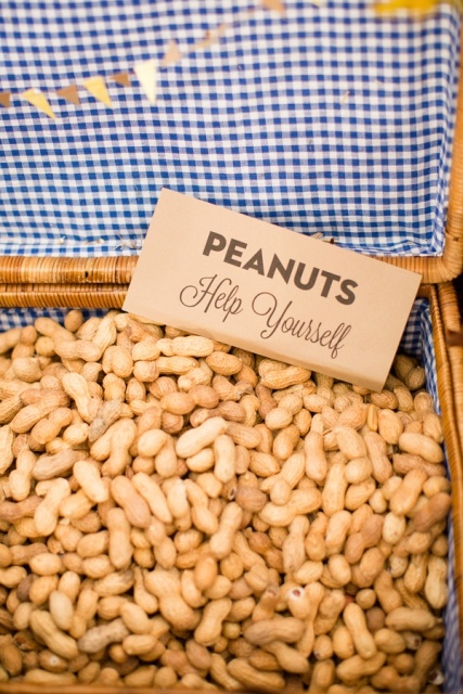 peanuts are healthy, just keep in mind that many people may be allergic to them and offer something else