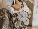 favor boxes with lace and star-shaped cookies are lovely and you can DIY them, as many as you want