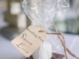 mini s’more packs with tags are budget-friendly and very tasty Christmas wedding favors