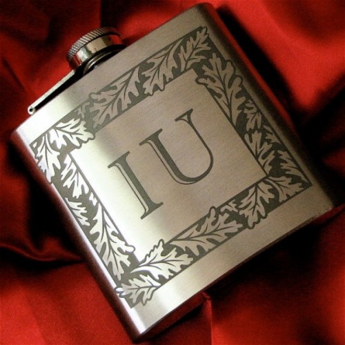 personalized flasks with refined design are always a good idea for groomsmen, they won't break the budget