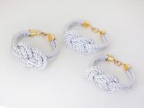 light blue rope bracelet will be great wedding favors for bridesmaids and not only, you can DIY them