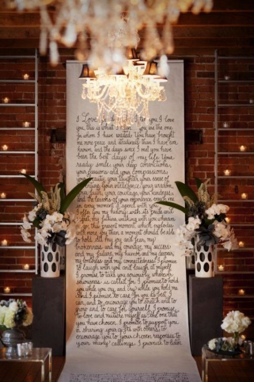 Beautiful And Creative Calligraphy Wedding Ideas