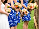 30 Pretty Floral And Printed Bridesmaids Dresses