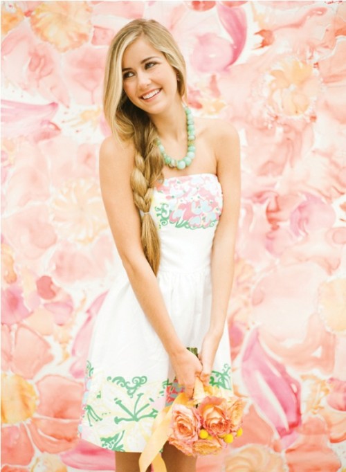 Pretty Floral And Printed Bridesmaids Dresses