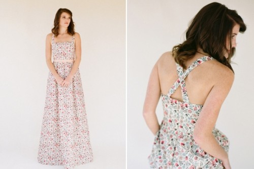 Pretty Floral And Printed Bridesmaids Dresses