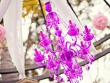 a radiant orchid crystal chandelier will spruce up your reception space or a dance floor