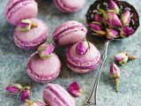 radiant orchid macarons and blooms are amazing for your wedding dessert table