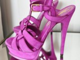 radiant orchid platform shoes are amazing for sprucing up your wedding look