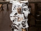 vintage family photo table runner is a gorgeous way to commemorate those who you are missing