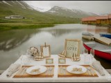 a wedding reception right on the lake shore in Iceland is a real dream, the scenery will enchant you at once