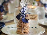 chocolate chip cookies can be offered as favors and DIYed by you yourself