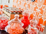 a bright wedding candy bar