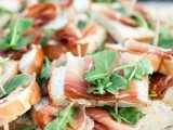 mini sandwiches with proschiutto and arugula are a delicious appetizer idea for any wedding season
