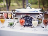 a wedding grits bar with various toppings is a very healthy and cool idea, it’s perfect for a brunch wedding